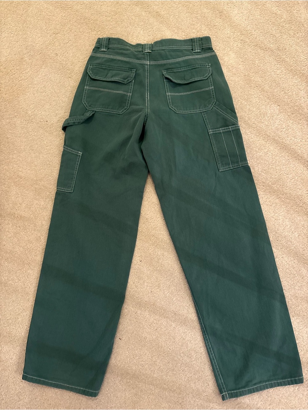 Garage Women's Straight Leg Carpenter Pant in Forest Green - Picture 2 of 3